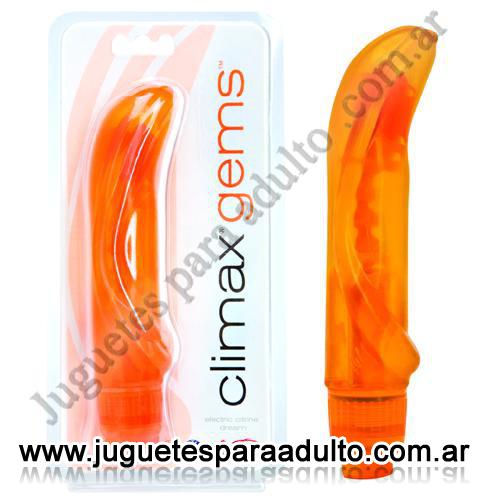 , , Clímax Gems con Vibro y Vertebrado Naranja , , Clímax Gems con Vibro y Vertebrado Naranja