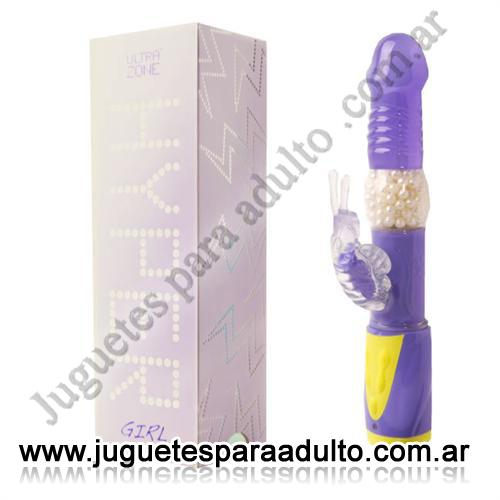 , , Vibrador rotativo con estimulador Ideal Violeta , , Vibrador rotativo con estimulador Ideal Violeta