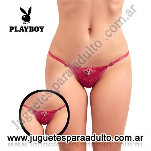 Lencería femenina, Tangas eroticas, Tanga premium Playboy rosa