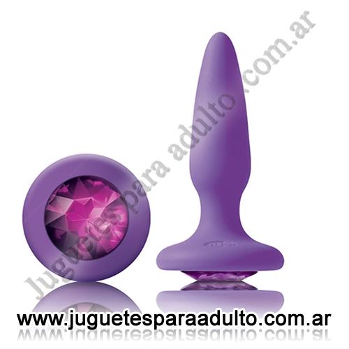 Productos eróticos, Importados 2019, Joya anal violeta aterciopelada