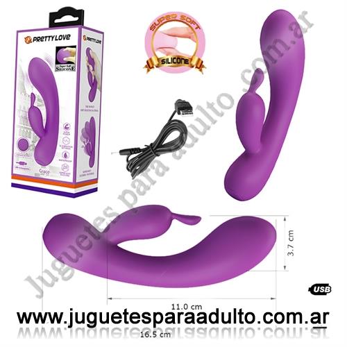 Productos eróticos, Usb recargables,  Vibrador con carga usb para estimulacion de punto g y clitoris
