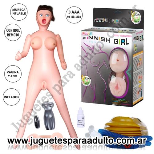 Estimuladores, Estimuladores especiales, Muñeca inflable con vagina y ano de suave textura