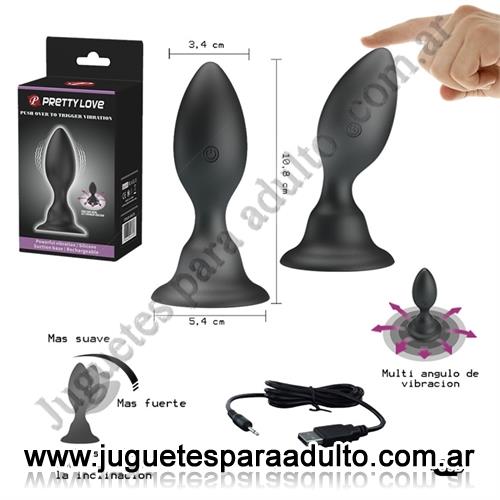 Productos eróticos, Importados 2019, Dilatador anal con vibracion regulable por inclinacion y carga USB