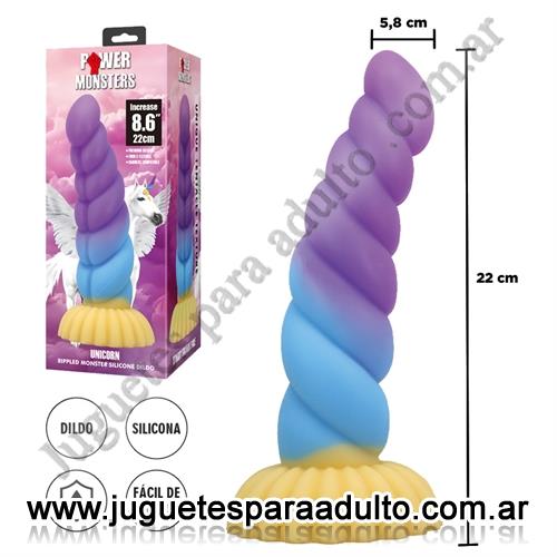 Consoladores, Consoladores sopapa jelly, Monster Unicorn - dildo con sopapa