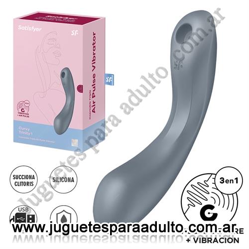 Estimuladores, Estimuladores de clitoris, Curvy Trinity 1 Estimulacion clitorial mediante ondas de presion y de punto G mediante vibracion
