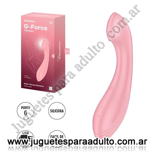 Estimuladores, Estimuladores de clitoris, G-Force pink estimulador de punto G con carga USB