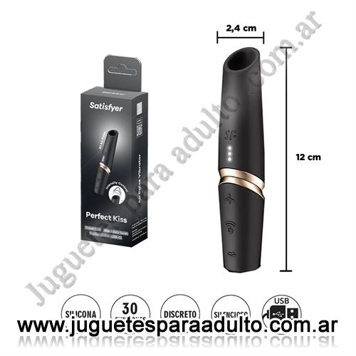 Marcas Importadas, Satisfyer, Perfect Kiss - Estimulador por ondas de presion con carga USB