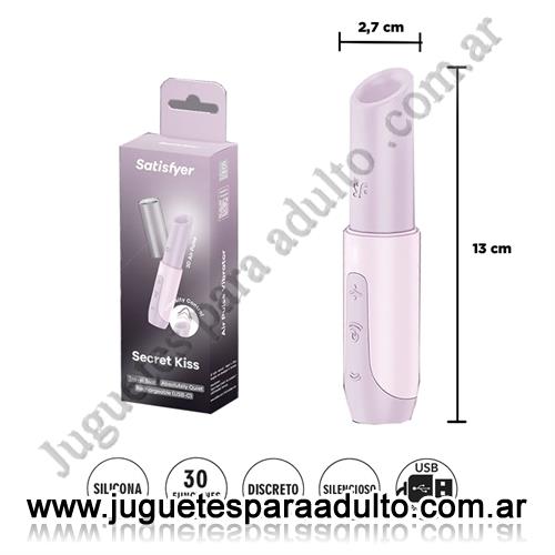 Marcas Importadas, Satisfyer, Secret Kiss - Estimulador de con Succión y Vibración