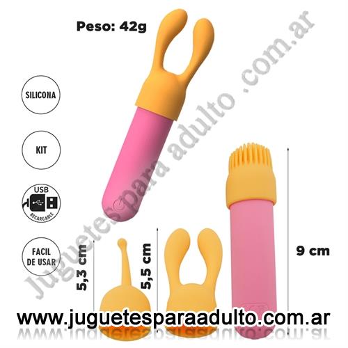 Estimuladores, Balas vibradoras, Bala vibradora con cabezales intercambiables