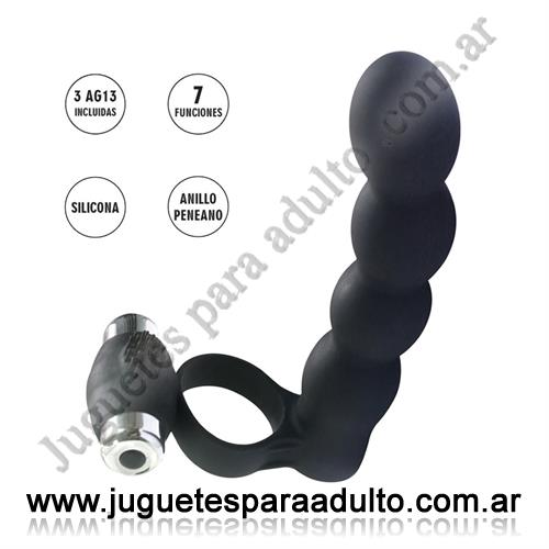 Especificos, Doble penetracion, Sculptor anillo para pene con dilatador y vibracion