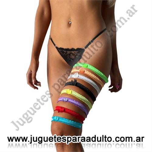 Lencería femenina, Accesorios de lenceria, LEAGUEX - Pack de 8 ligas de diferentes colores