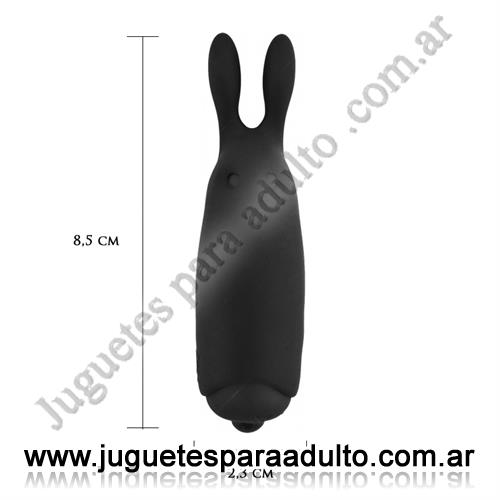 Estimuladores, Estimuladores de clitoris, Lastick bala vibradora con forma conejo negro