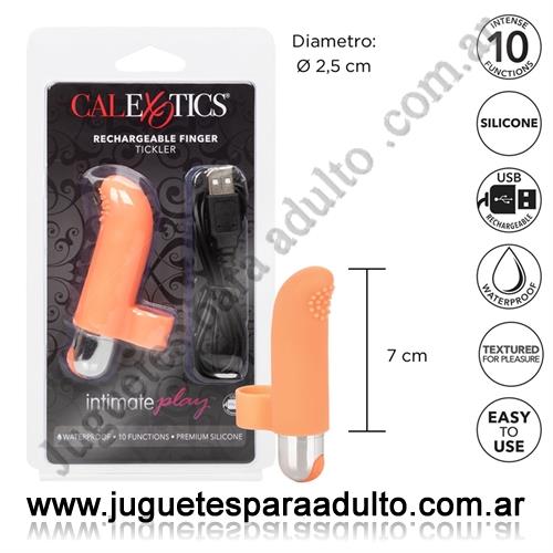 Estimuladores, Estimuladores de clitoris, Vibrador para dedo con carga USB