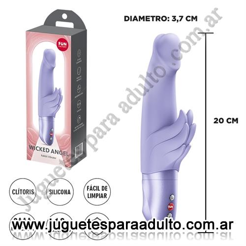 MARCAS IMPORTADAS, Fun Factory, Wicked Angel vibrador doblo funcion clitorial y punto G Marcas Importadas, Fun Factory, Wicked Angel vibrador doblo funcion clitorial y punto G