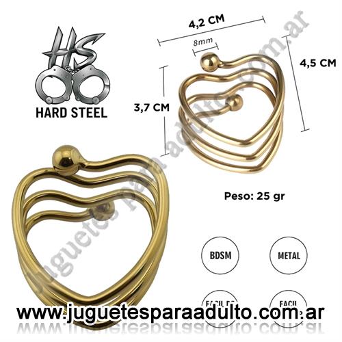 Especificos, , Heart Shape Anillo peneano metalico