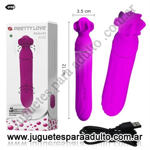 Estimuladores, Estimuladores de clitoris, Masajeador femenino con vibracion,rotacion y carga usb
