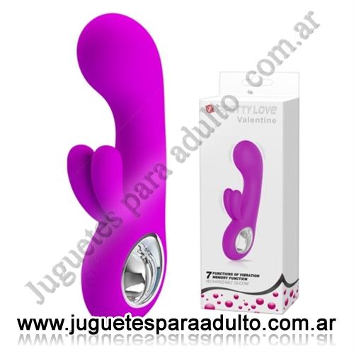 Productos eróticos, Usb recargables, Vibrador con estimulacion clitorial y carga USB