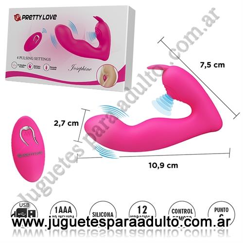 Productos eróticos, Usb recargables, Estimulador de punto G y clitoris con control inalambrico