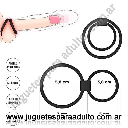 Especificos, , Anillo para pene y testiculos para retrasar la eyaculacion