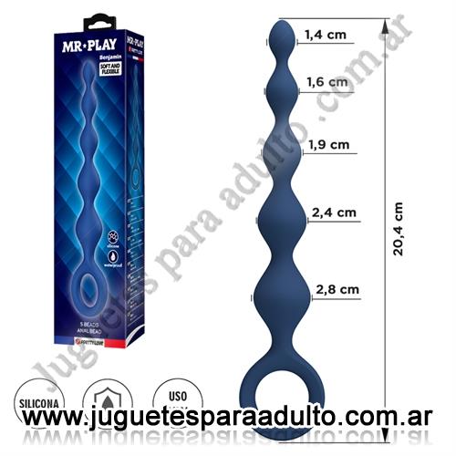 Anales, Anal sin vibrador, Bolitas anales de silicona: diseño progresivo flexible para estimulación gradual