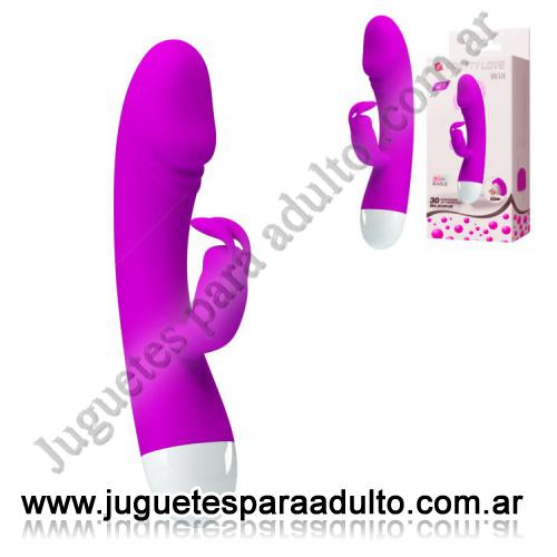 Productos eróticos, Usb recargables, Vibrador 2 motores con estimulador de clitoris recarga USB