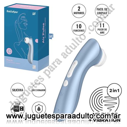 Estimuladores, Estimuladores de clitoris, Succionador Pro 2+ Blue con carga USB