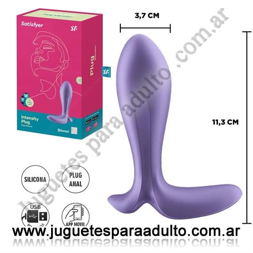 Productos eróticos, Usb recargables, Intensity Plug dilatador anal con control via Bluetooth