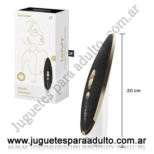 Marcas Importadas, Satisfyer, Luxury Haute Couture estimulador de clitoris vibrador con ondas de presion y carga USB