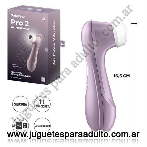 Estimuladores, Estimuladores de clitoris, Succionador con carga USB Pro 2 Generation 2 (Violeta) 