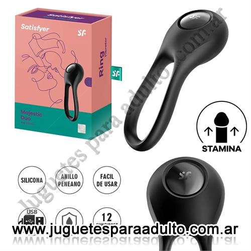 Especificos, Vibradores con anillo, Majestic Duo Anillo para el pene de silicona innovador y flexible